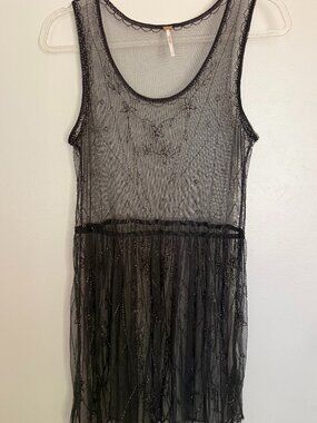 Freepeople Beaded Vintage See Through Dress